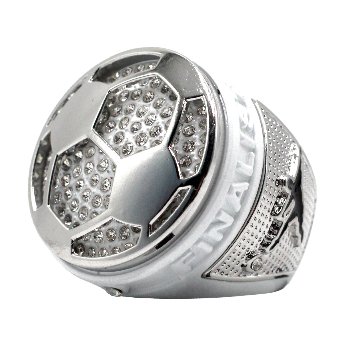 Soccer2 White Finalist Ring