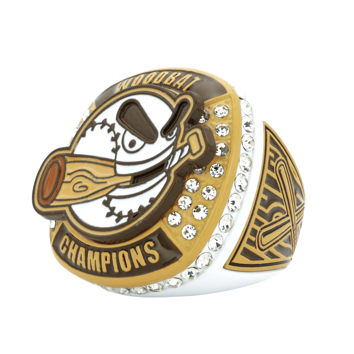Woodbat26 White Champions Ring