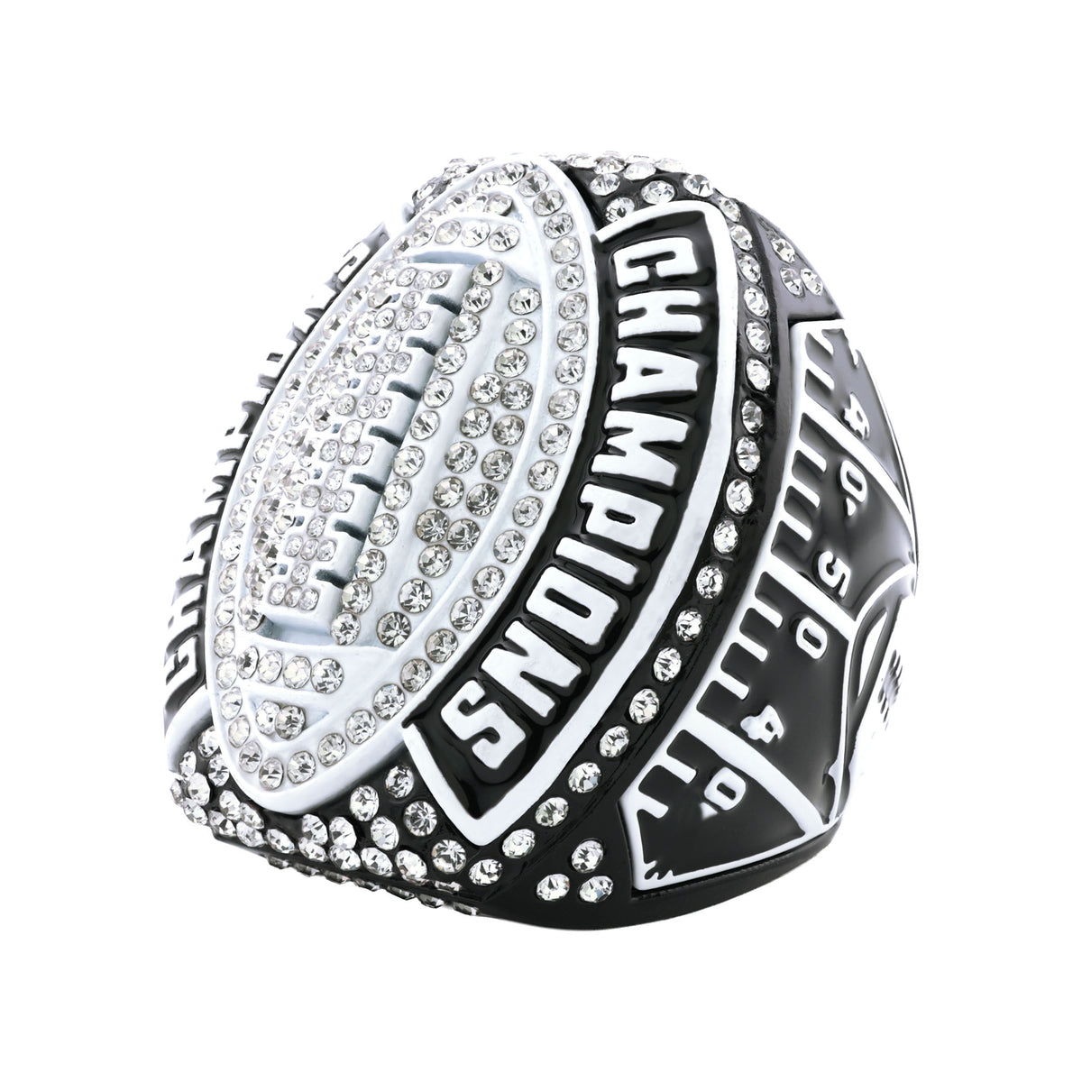 Football26A Black&White Champions Ring