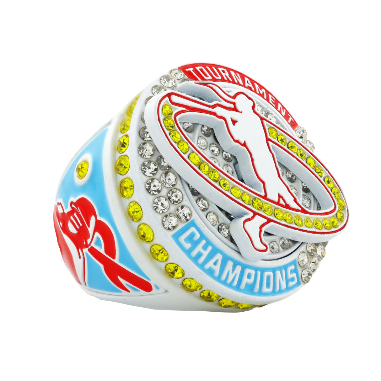 GEN26C Softball Red&White&Blue 2 Tournament Champions Ring