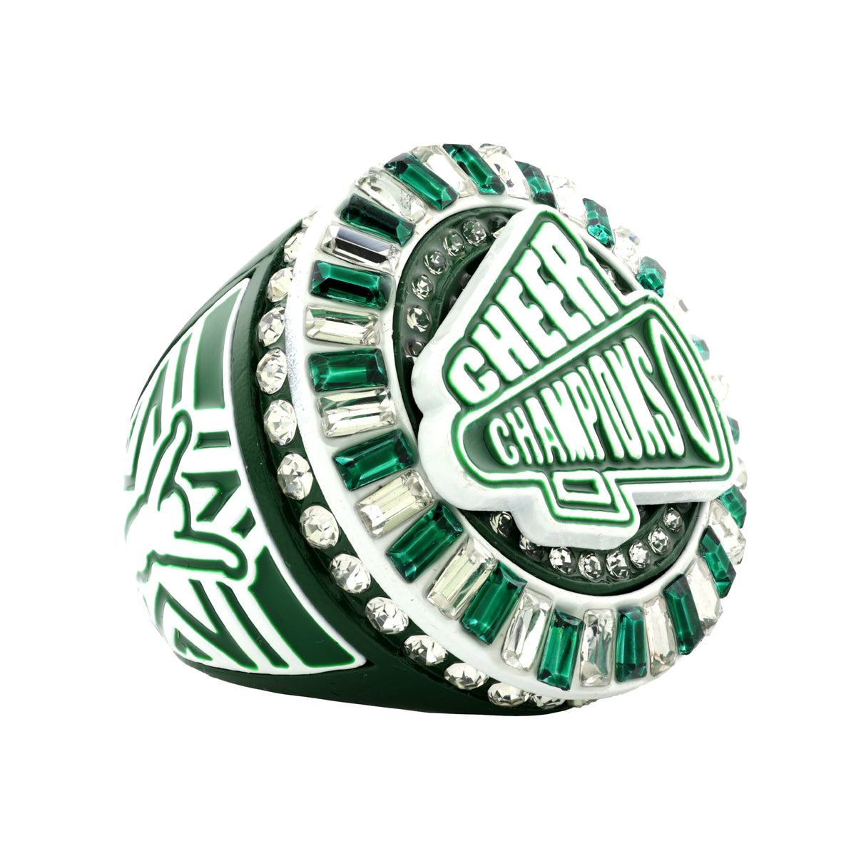 Cheer26 Green&White Champions Ring