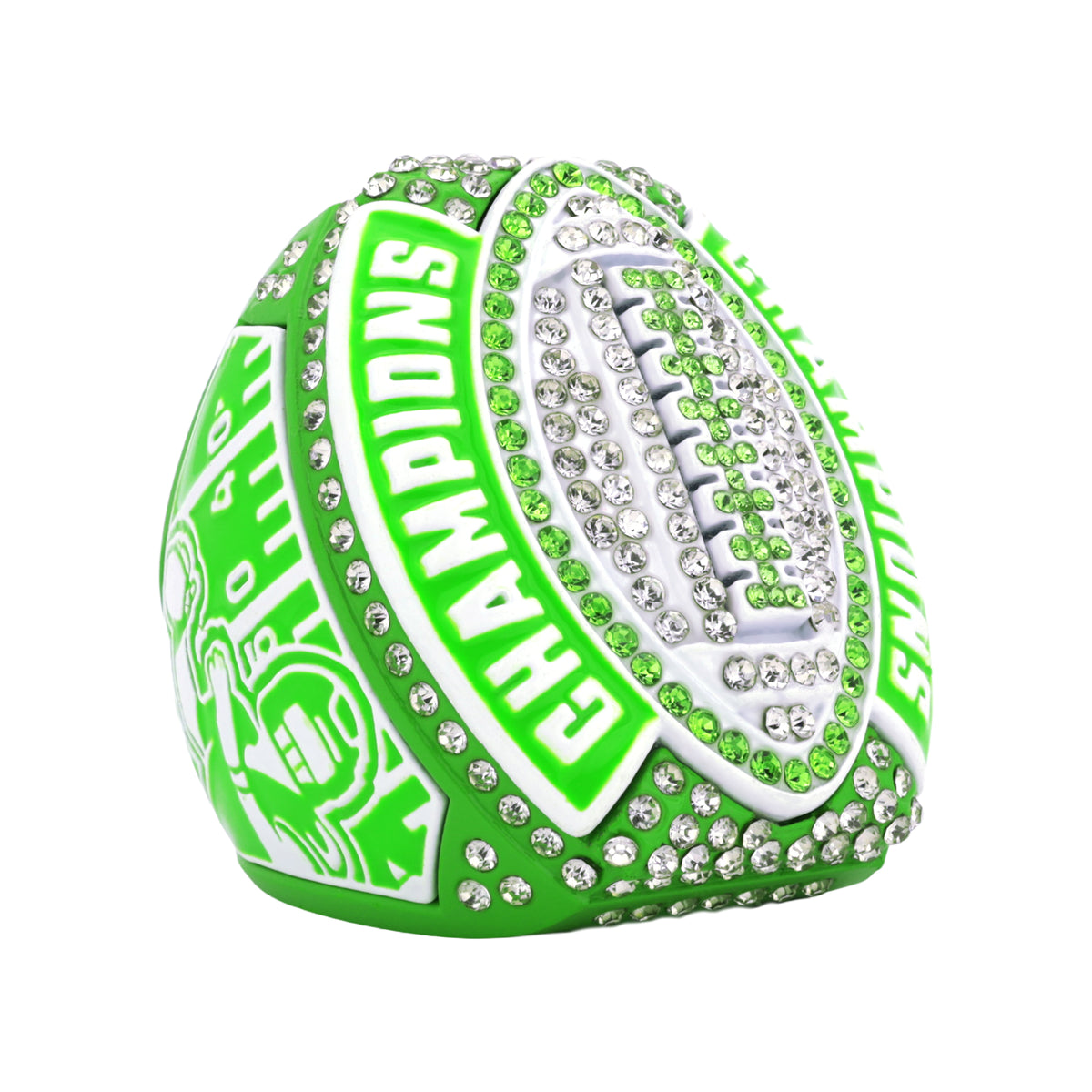 Football26A Green&White Champions Ring