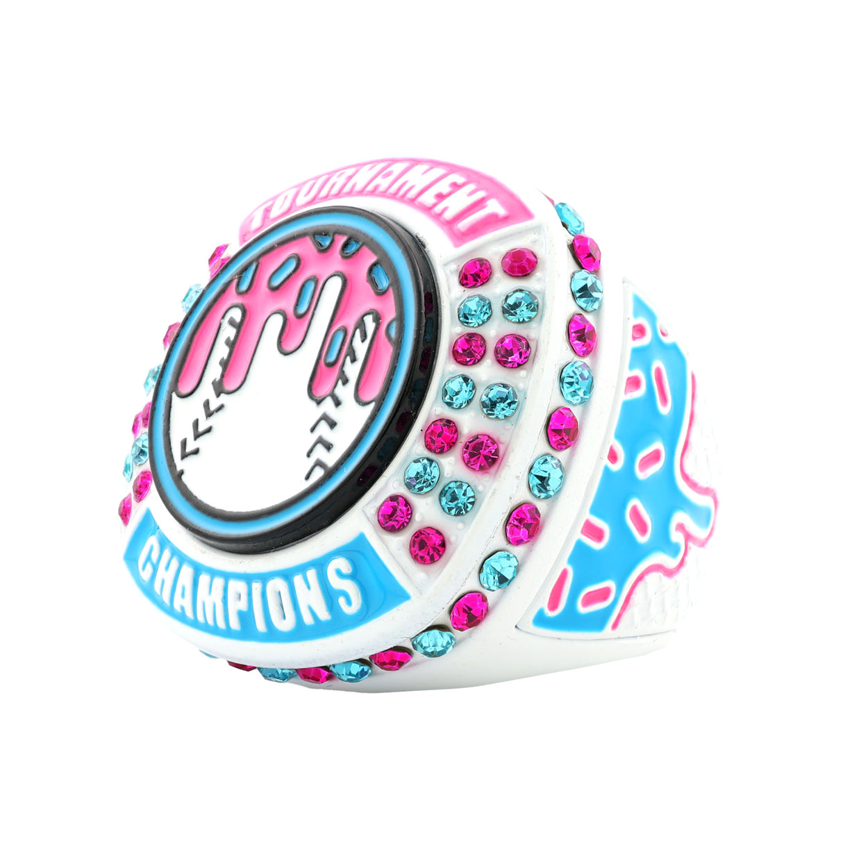 GEN27 Drip Baseball White Icy Tournament Champions Ring