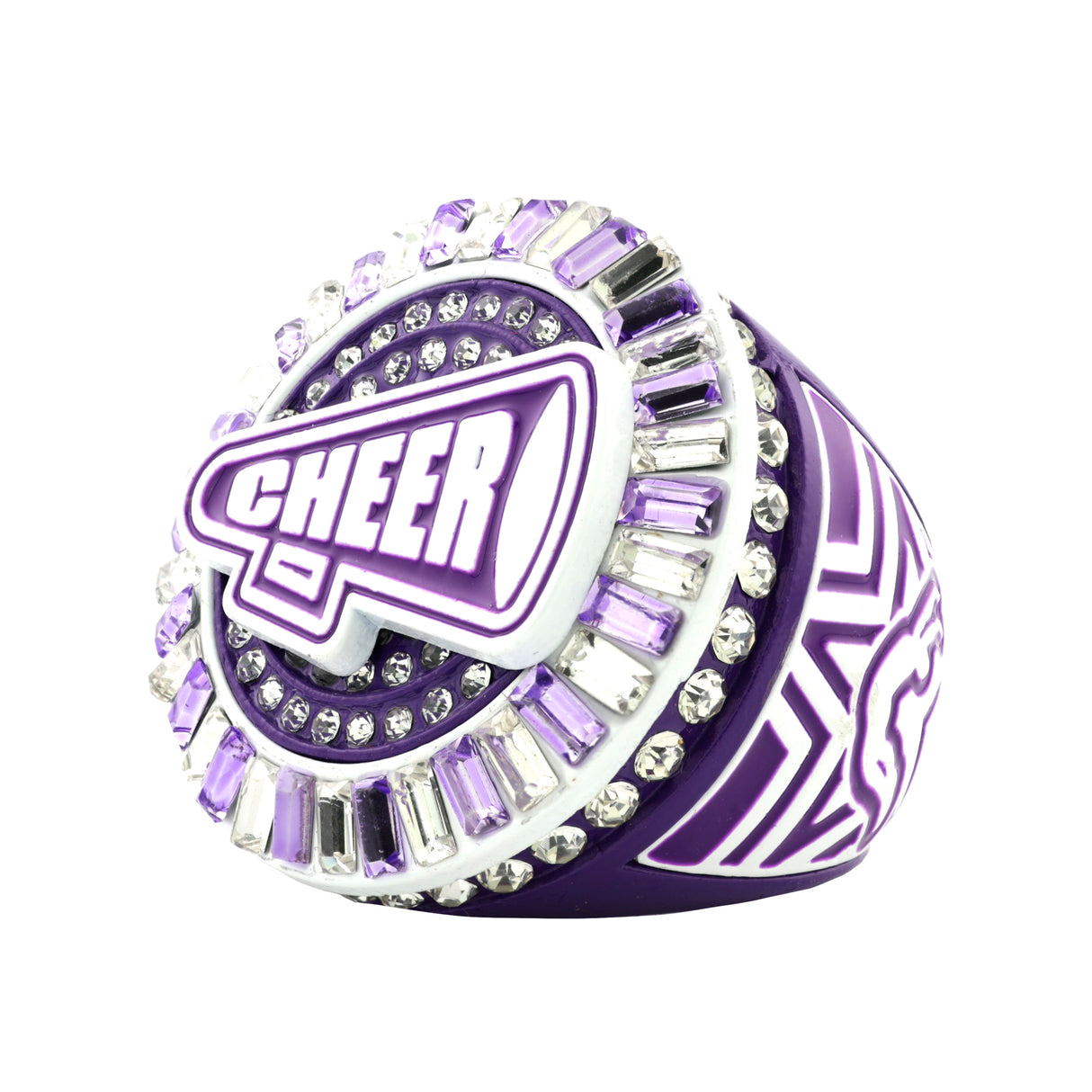 Cheer26 Purple All Stones Ring