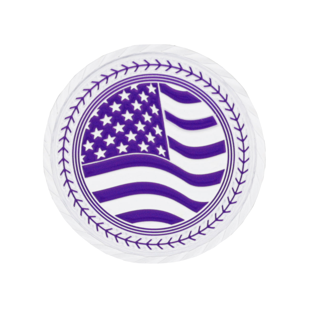 GEN2 2" Purple&White Player Of The Game Coin