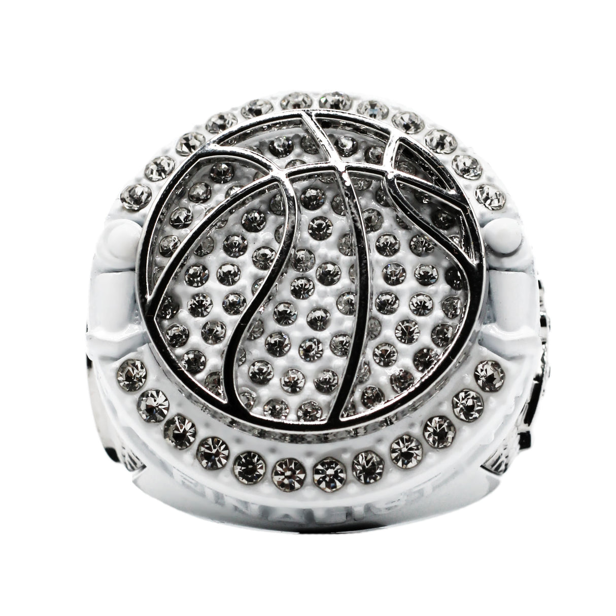 Basketball3 White Finalist Ring