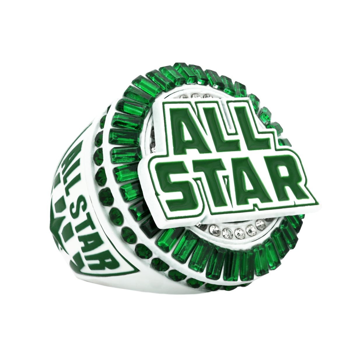 AllStar27 Green&White Ring