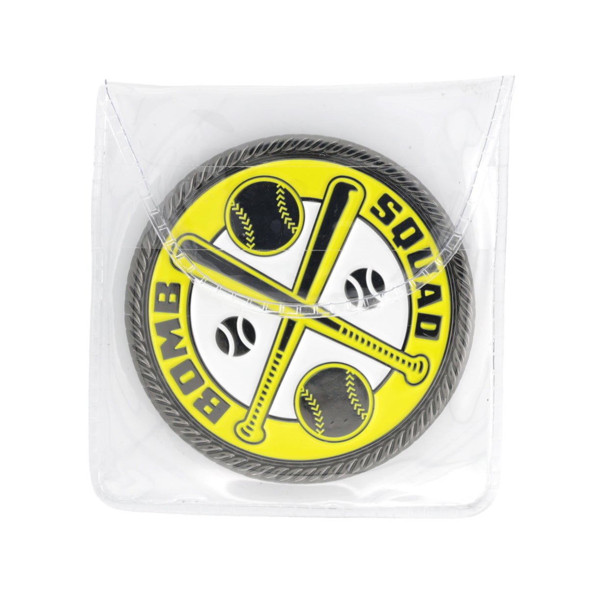 Bomb Squad Neon Yellow Coin