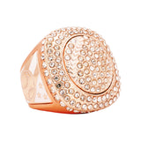 GEN25A Rose Gold All Stones Ring