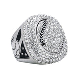 GEN25A Silver&Black All Stones Ring
