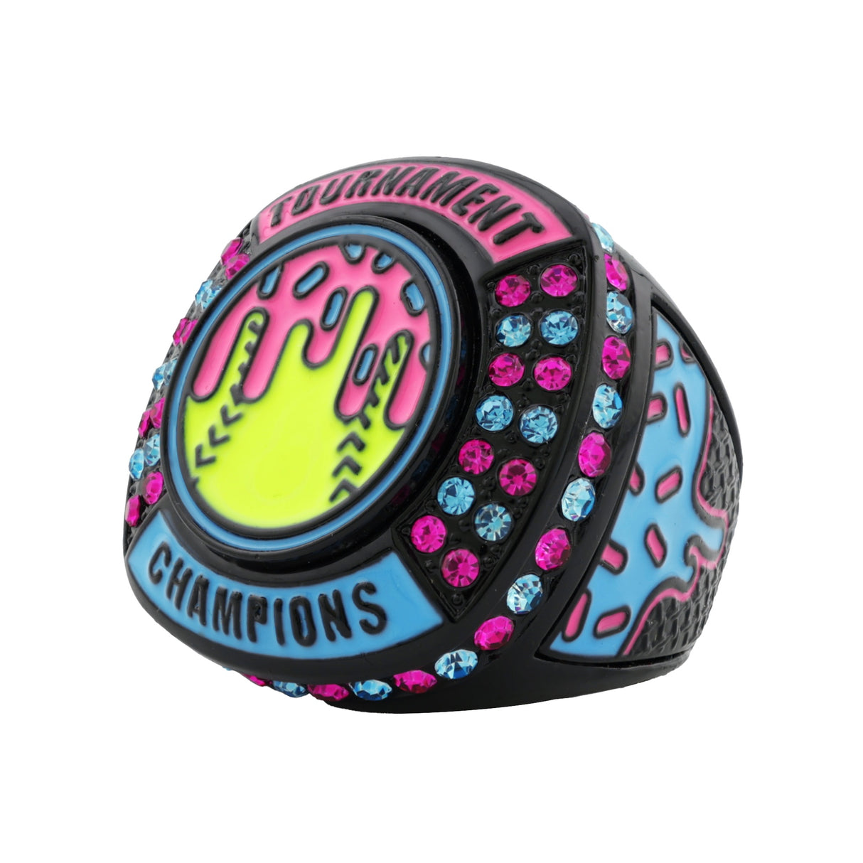 GEN27 Drip Softball Black Icy Tournament Champions Ring