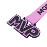 MED25 MVP 4" Medal - Black&Lavender