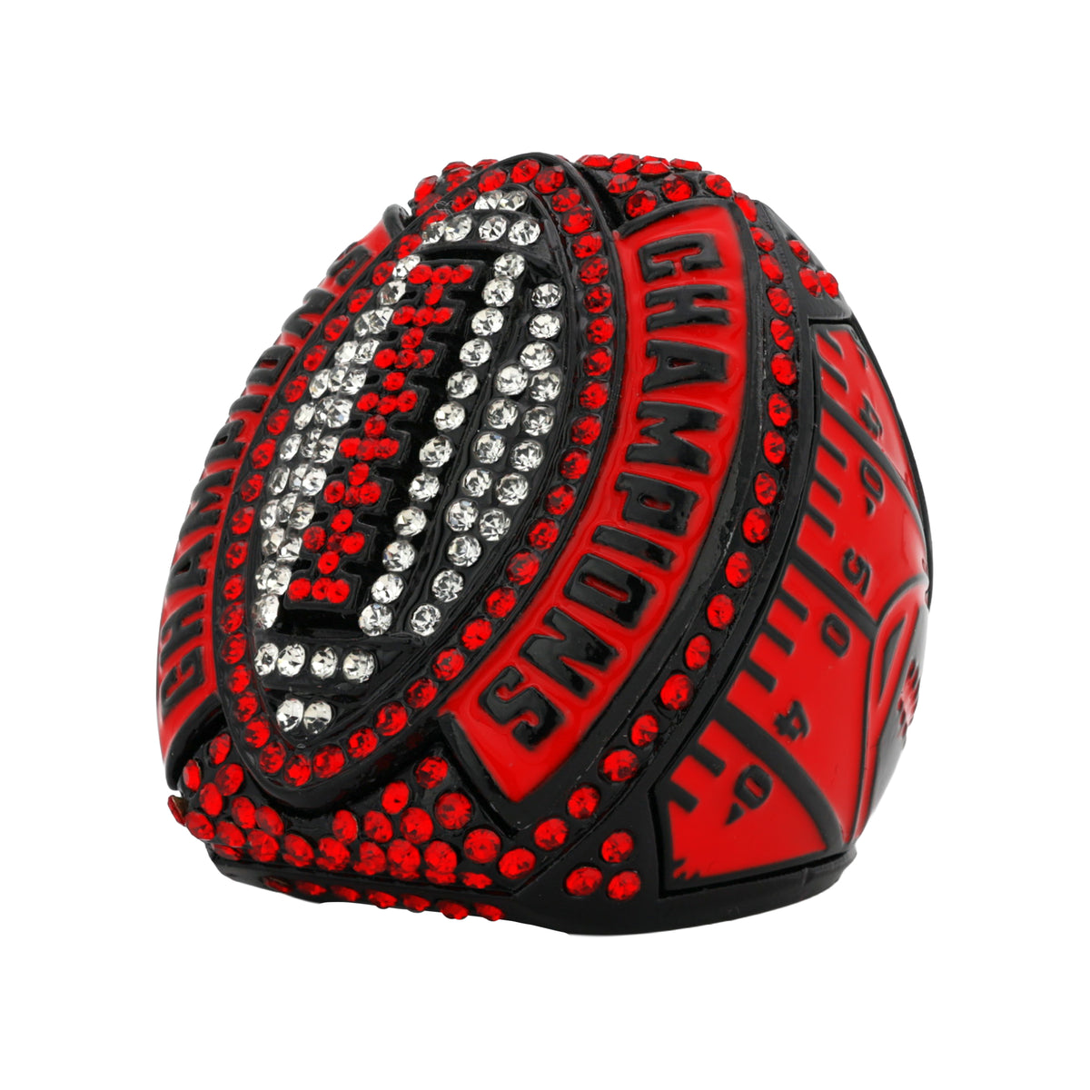 Football26A Black&Red Champions Ring