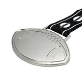 MED27 4'' Silver/Black&White Football Medal