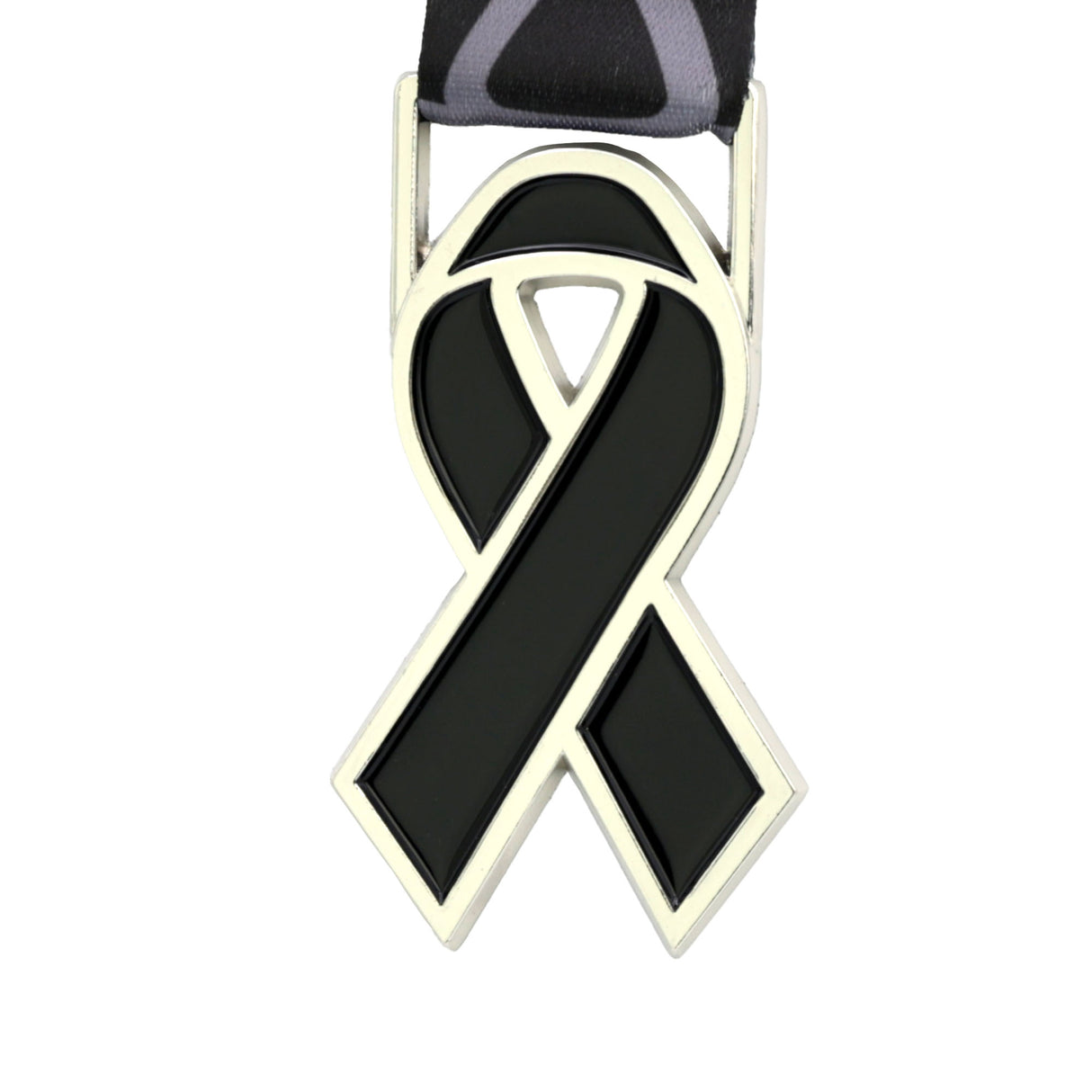 MED26 Ribbon Silver&Black
