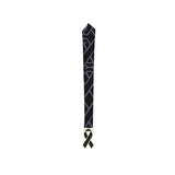 MED26 Ribbon Silver&Black