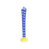 MED27 4'' Gold/Blue&White Football Medal