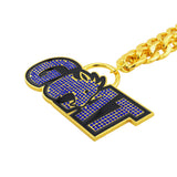 Goat Stone Chain Gold&Blue