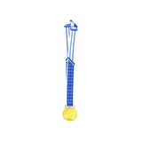 MED27 3'' Gold/Blue&White Soccer Medal