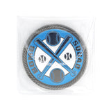 Bomb Squad Neon Blue Coin