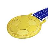 MED27 3'' Gold/Red&Blue Soccer Medal