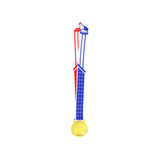MED27 3'' Gold/Red&Blue Soccer Medal