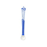 MED27 3'' Silver/Blue&White Soccer Medal