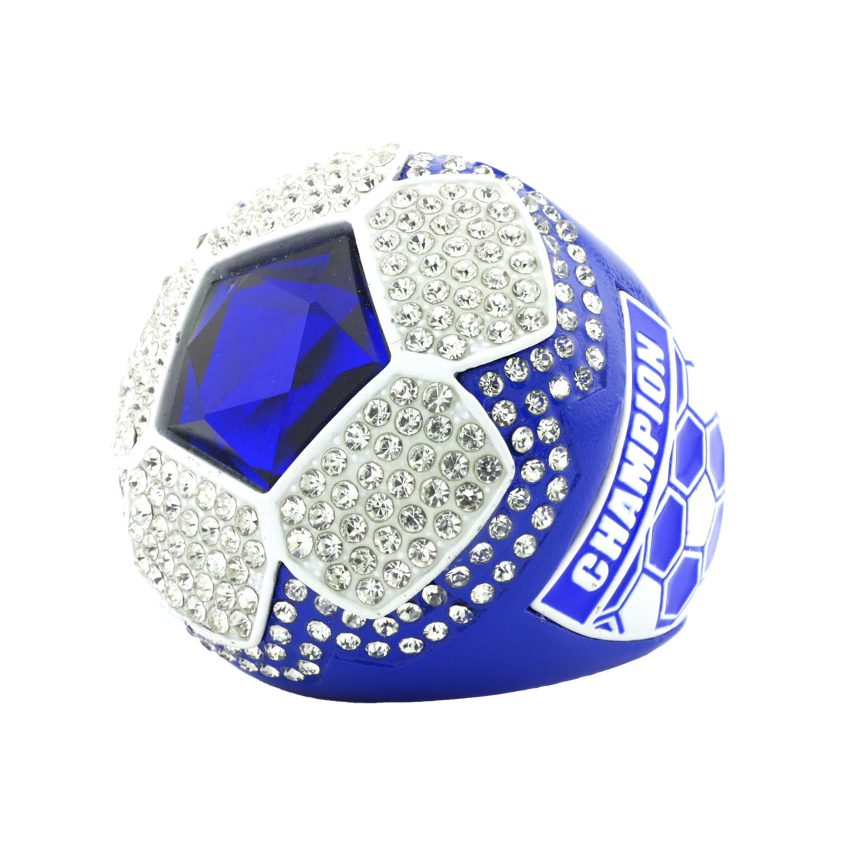 Soccer25 Blue&White Champions Ring
