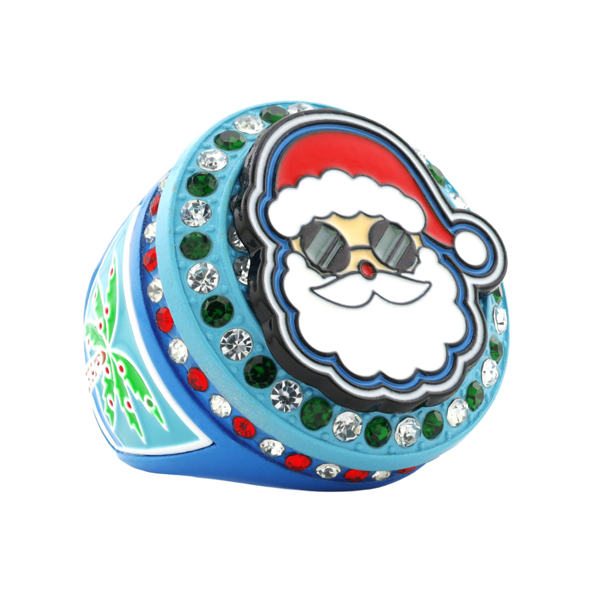 GEN26 Surfing Santa All Stones Ring