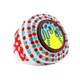 GEN27 Drip Softball White Candy All Stones Ring