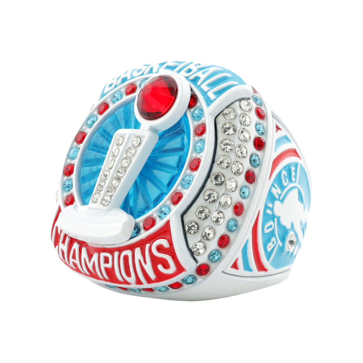 Basketball25 Red/White/Blue 2 Champions Ring