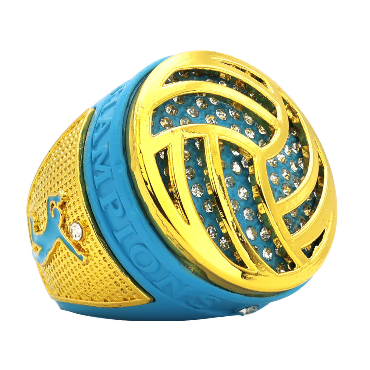 Volleyball Babyblue Champions Ring