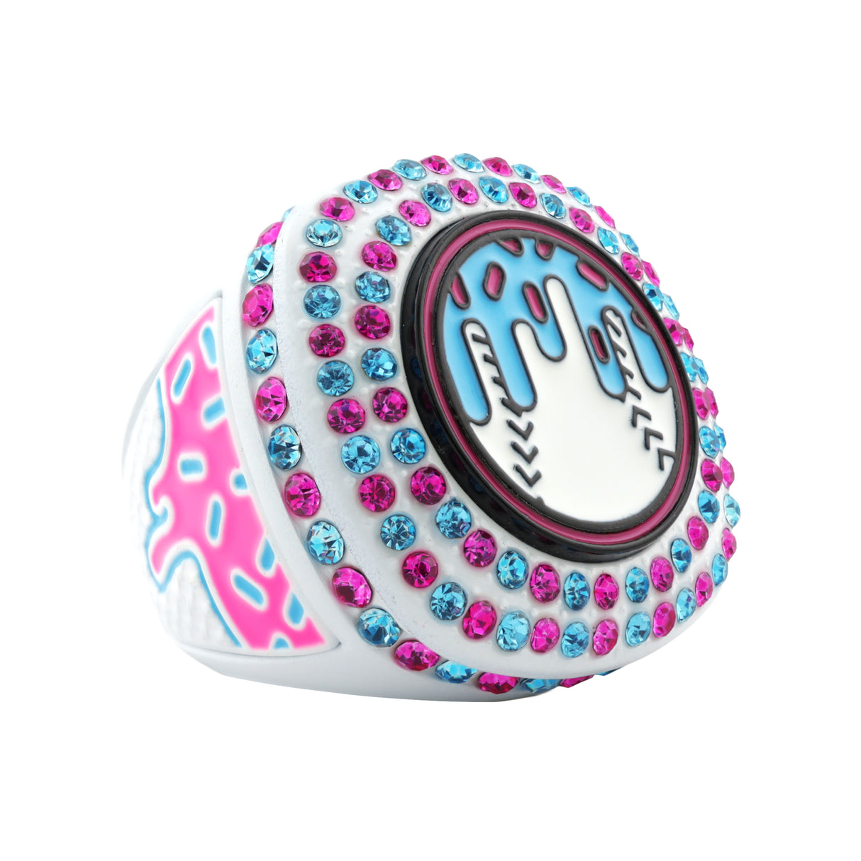 GEN25 Drip Baseball Whiteout All Stones Ring
