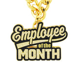 Employee of the Month Gold Stone Chain