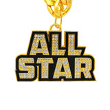 All Star Stone Chain Gold/Clear
