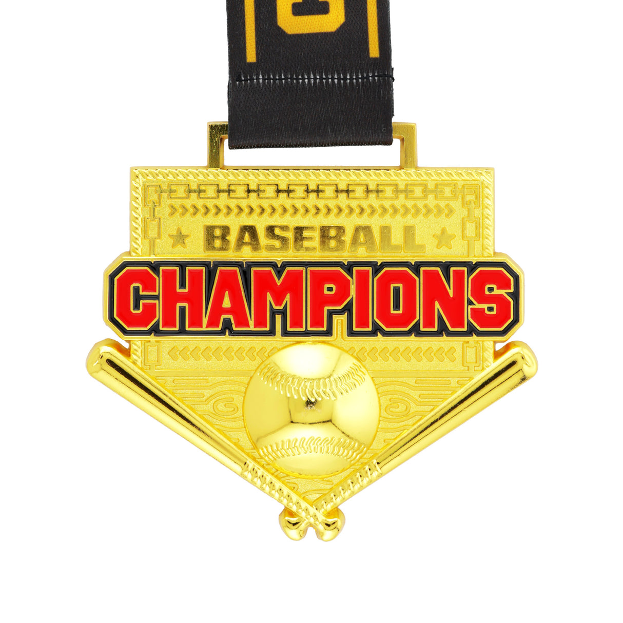 MED26 4'' Baseball Gold Champions Medal