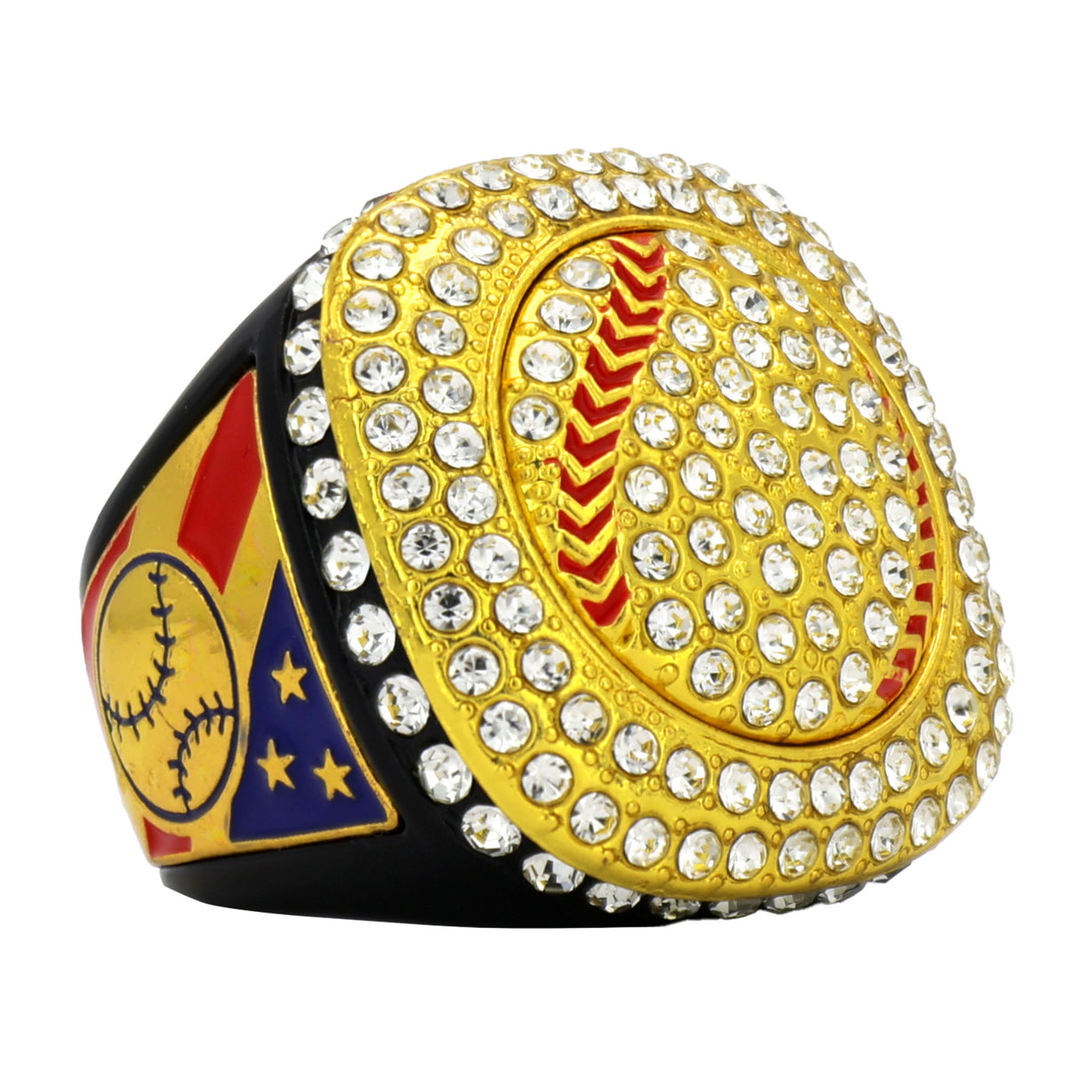 GEN25A Black All Stones 1 Ring