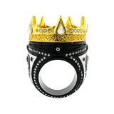 Crown26 Black&Gold Ring