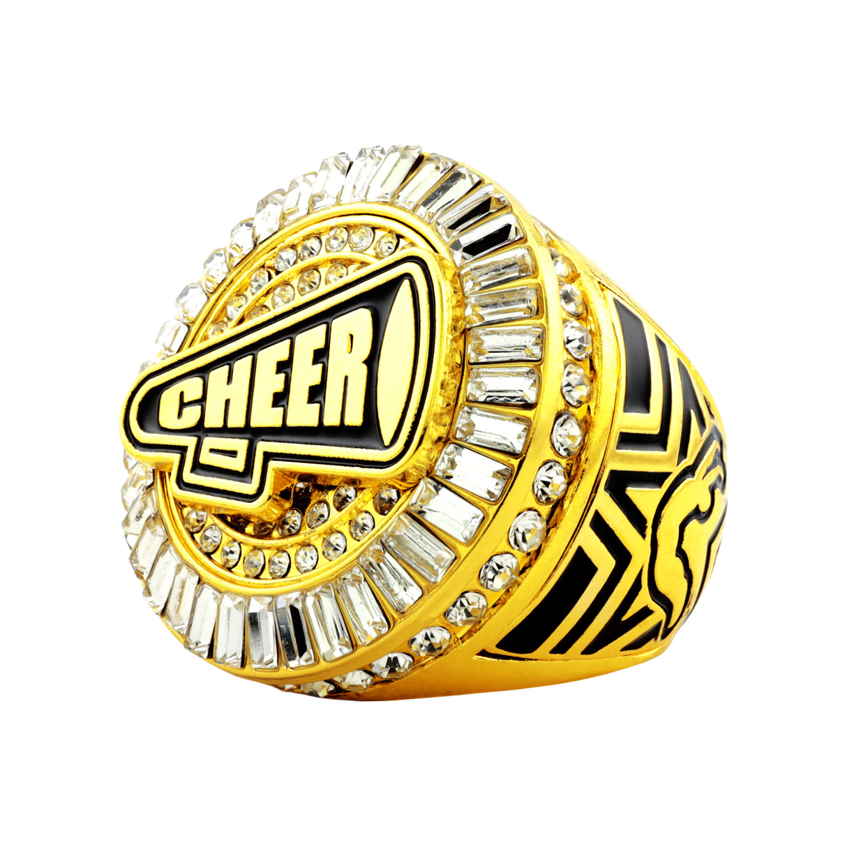 Cheer26 Gold All Stones 2 Ring