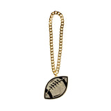 Football Stone Chain Black/Gold