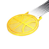 MED27 3'' Gold/White&Black Basketball Medal