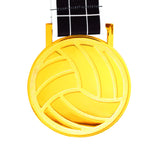 MED27 3'' Gold/Black&White Volleyball Medal