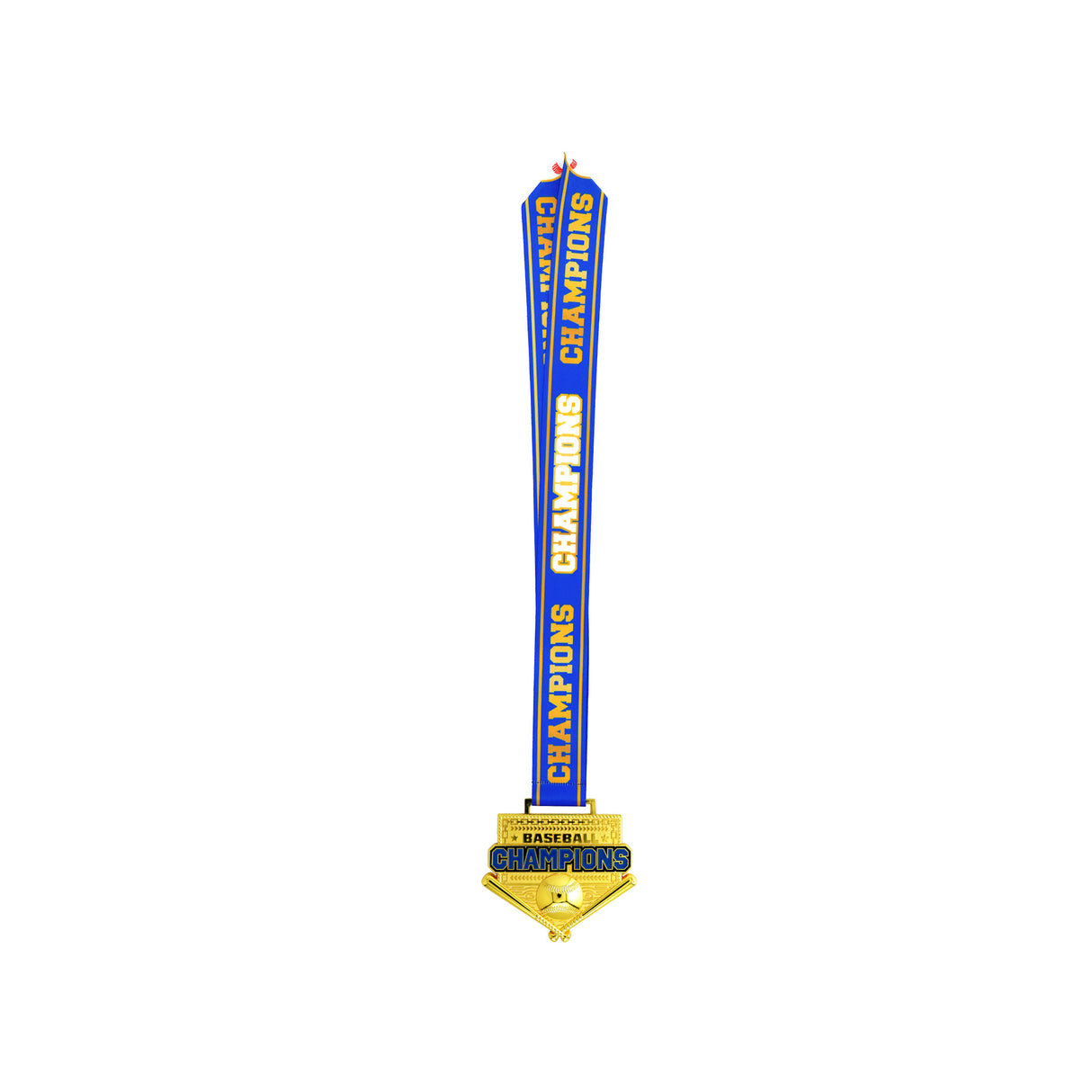 MED26 4'' Baseball Gold&Blue Champions Medal