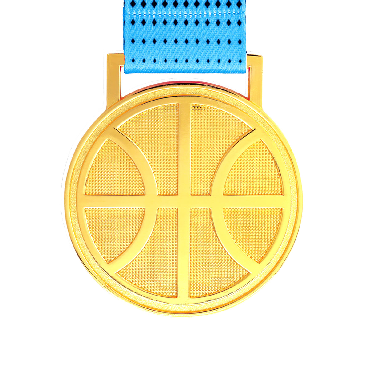 MED27 3'' Gold/Blue&Black Basketball Medal