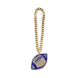 Football Stone Chain Blue/Gold
