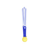MED27 3'' Gold/Blue&White Baseball Medal