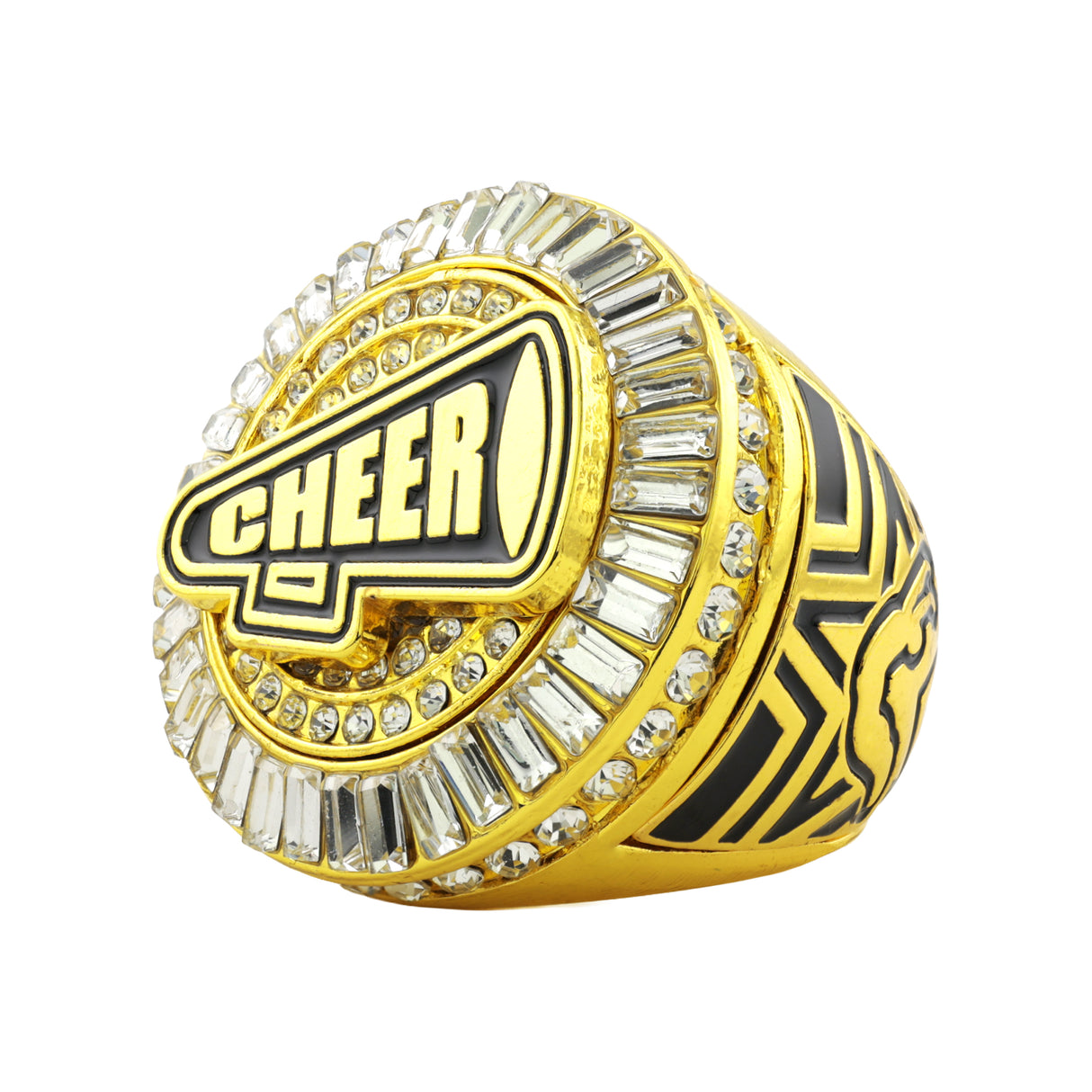 Cheer26 Gold All Stones 2 Ring