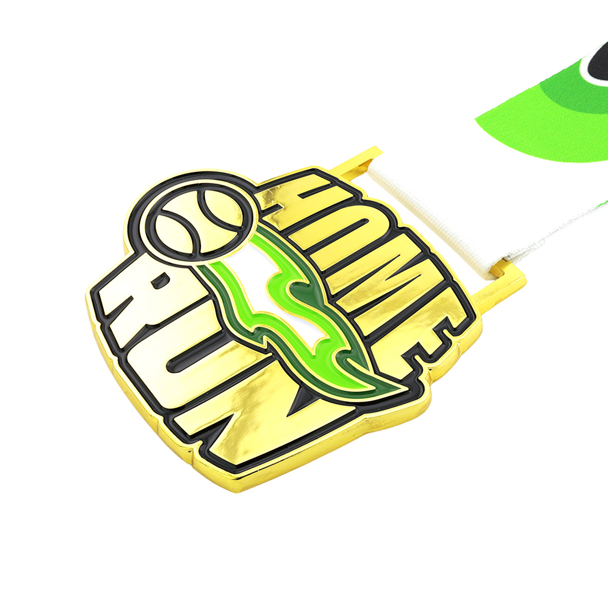 MED27 Home Run Medal Gold&Green