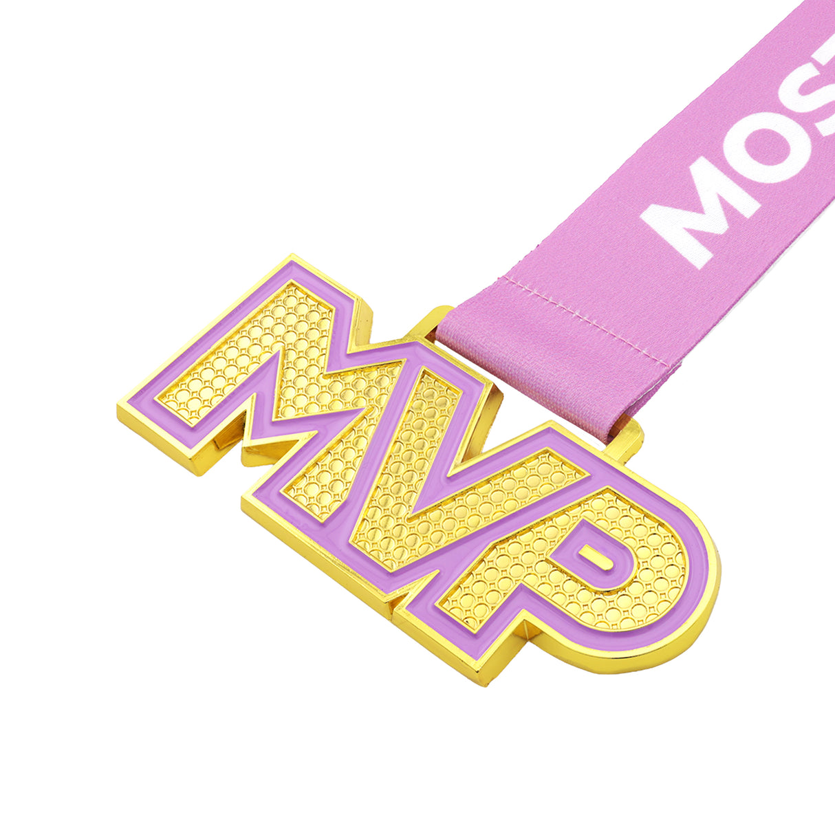 MED25 MVP 4" Medal - Gold&Lilac