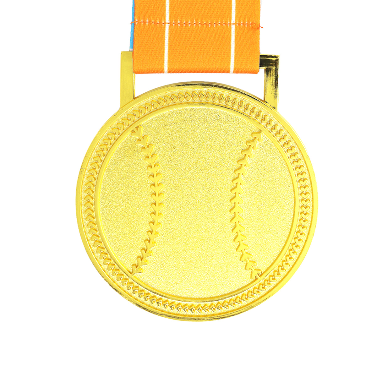 MED27 3'' Gold/Tropic&White Baseball Medal
